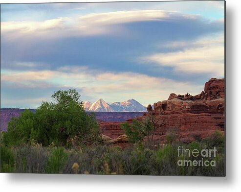 Utah Metal Print featuring the photograph The Shining Mountains by Jim Garrison