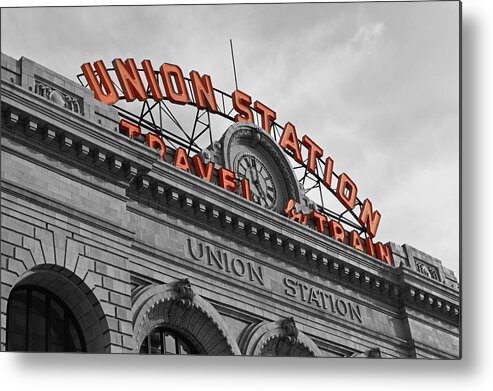 Union Station Metal Print featuring the photograph Union Station - Denver by Mountain Dreams