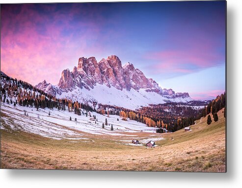 Alp Metal Print featuring the photograph Val di Funes, Italy #2 by Stefano Termanini