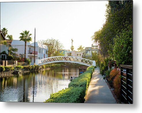 California Metal Print featuring the photograph Venice Canals #2 by Aileen Savage
