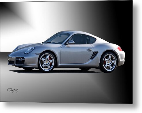 Auto Metal Print featuring the photograph 2006 Porsche Cayman S by Dave Koontz