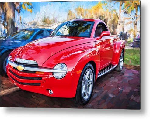 2006 Chevy Ssr Metal Print featuring the photograph 2006 SSR Chevrolet Truck Painted by Rich Franco