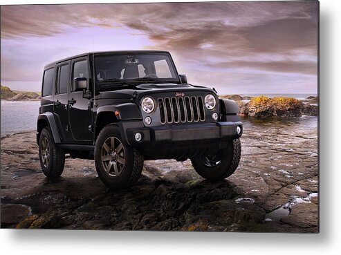 Jeep Wrangler Metal Print featuring the photograph 2016 Jeep Wrangler 75th Anniversary Model by Movie Poster Prints