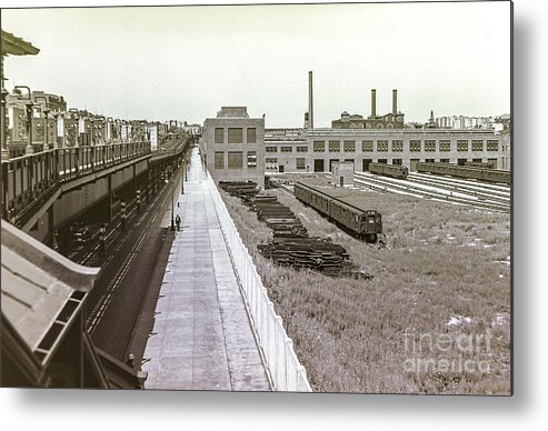 207th Street Metal Print featuring the photograph 207th Street Subway Yards by Cole Thompson