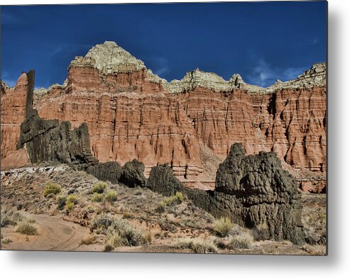 Capitol Reef National Park Metal Print featuring the photograph Capitol Reef National Park Catherdal Valley #22 by Mark Smith