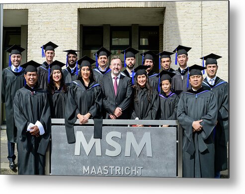  Metal Print featuring the photograph MSM Graduation Ceremony 2017 #27 by Maastricht School Of Management