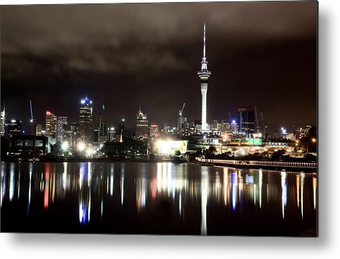 Buildings Metal Print featuring the photograph Auckland New Zealand #3 by Mark Duffy