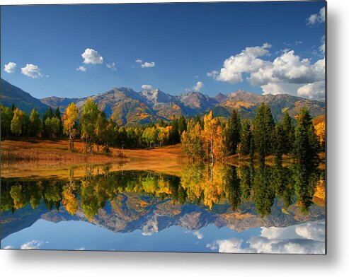 Autumn Metal Print featuring the photograph Fall Colors #3 by Mark Smith