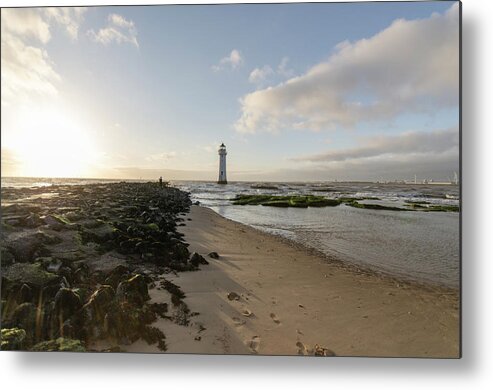 Beach Metal Print featuring the photograph Fort Perch Lighthouse #3 by Spikey Mouse Photography