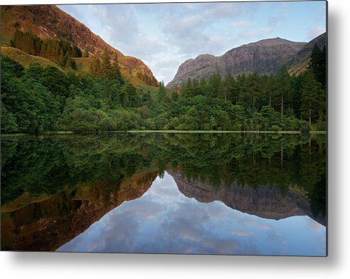 Bidean Nam Bian Metal Print featuring the photograph Golden Light in Glencoe #3 by Stephen Taylor