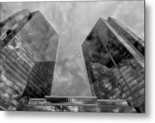 Office Buildings White Plains Ny Metal Print featuring the photograph Office Buildings White Plains NY #3 by Robert Ullmann