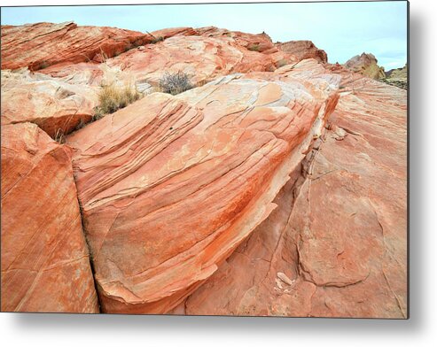 Valley Of Fire State Park Metal Print featuring the photograph Ripples of Color in Valley of Fire #4 by Ray Mathis