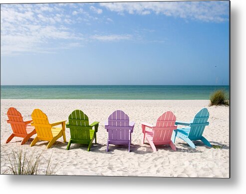 Beach Metal Print featuring the photograph Florida Sanibel Island Summer Vacation Beach by ELITE IMAGE photography By Chad McDermott