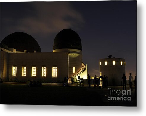 Clay Metal Print featuring the photograph Night At Griffeth Observatory #4 by Clayton Bruster