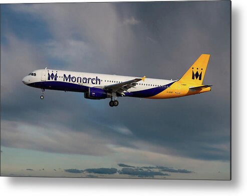 Monarch Metal Print featuring the photograph Monarch Airbus A321-231 #42 by Smart Aviation