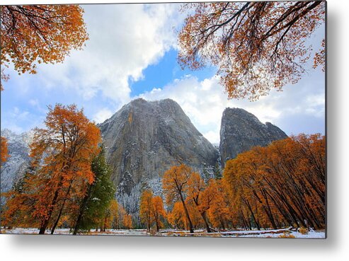 Mountain Metal Print featuring the digital art Mountain #46 by Super Lovely