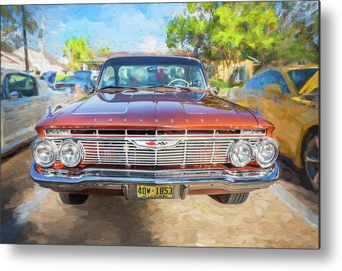 1961 Chevrolet Impala Metal Print featuring the photograph 1961 Chevrolet Impala SS #5 by Rich Franco