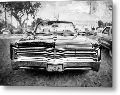 1968 Chrysler 300 Convertible Metal Print featuring the photograph 1968 Chrysler 300 Convertible Newport New Yorker #5 by Rich Franco