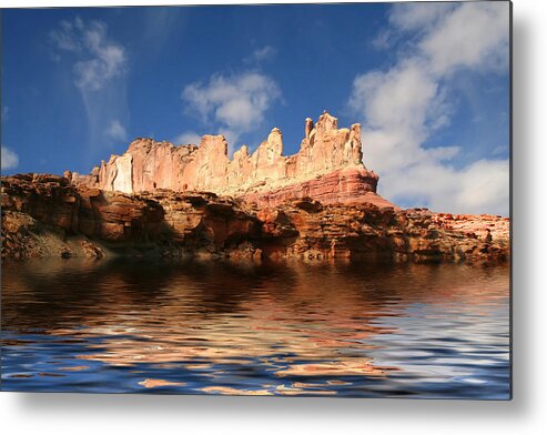 Red Rock Metal Print featuring the photograph Red Rock Reflections #5 by Mark Smith