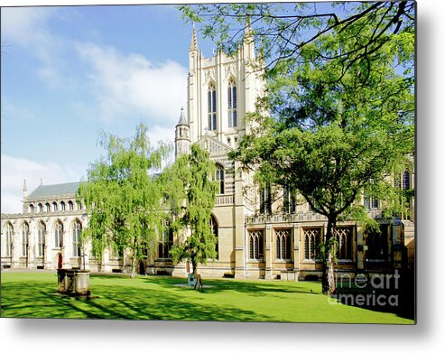 Abbey Metal Print featuring the photograph St Edmundsbury Cathedral #5 by Tom Gowanlock