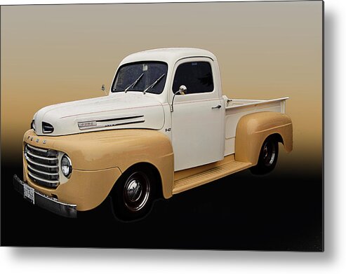 Model A Metal Print featuring the photograph 50 Ford Pickup by Jim Hatch