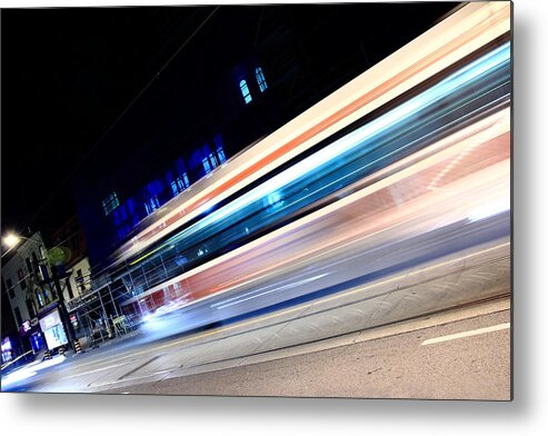 Streak Metal Print featuring the photograph 501 East 11pm by Kreddible Trout