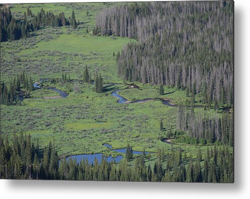 River Metal Print featuring the photograph Scenery Rocky Mountain NP CO by Margarethe Binkley