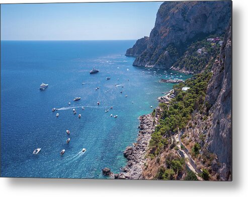 Capri Metal Print featuring the photograph Capri island Italy #6 by Roberto Adrian