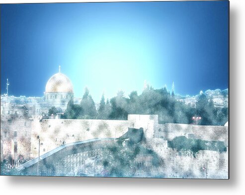 Jerusalem Metal Print featuring the photograph Wailing Wall, Jerusalem #6 by Humorous Quotes