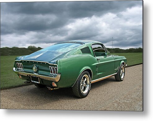 Mustang Metal Print featuring the photograph 67 Mustang Fastback by Gill Billington