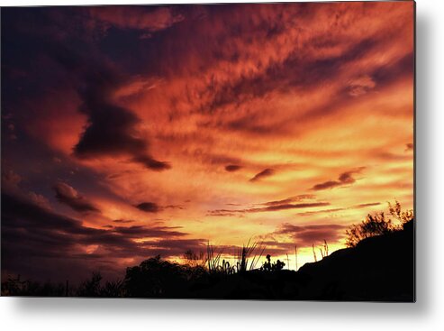 Sunsets Metal Print featuring the photograph 7-16-16 Arizona Sunsets by Elaine Malott