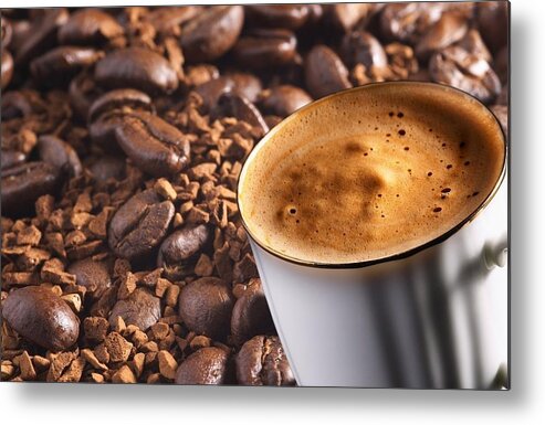 Coffee Metal Print featuring the photograph Coffee #7 by Jackie Russo