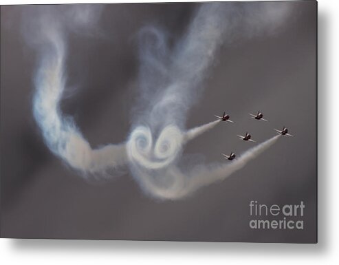 Patrouille Suisse Metal Print featuring the photograph Patrouille Suisse #1 by Ang El