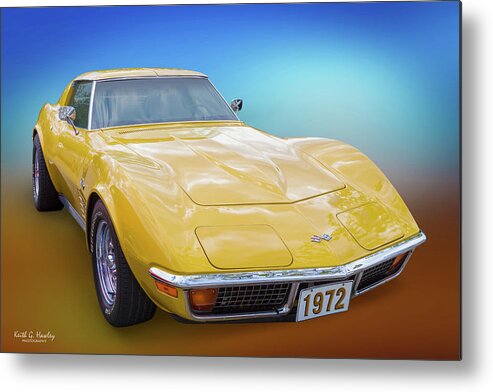 Car Metal Print featuring the photograph 72 Corvette by Keith Hawley