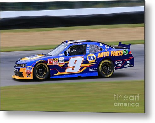 Nascar Metal Print featuring the pyrography Chase Elliott NASCAR racing by Douglas Sacha