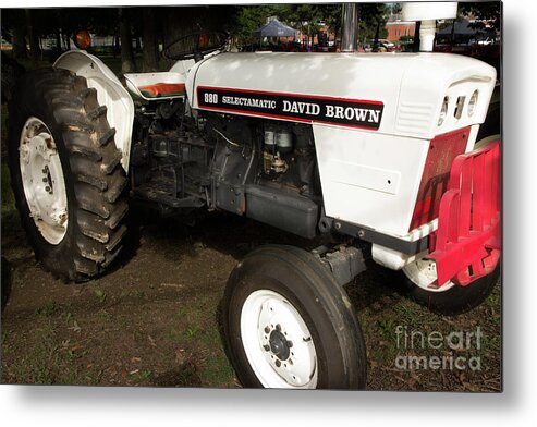 Tractor Metal Print featuring the photograph 880 David Brown Selectamatic by Mike Eingle