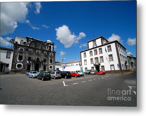 Architecture Metal Print featuring the photograph Ponta Delgada - Azores #9 by Gaspar Avila