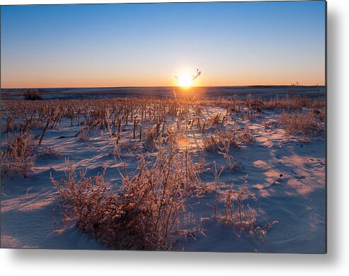 Hdr Metal Print featuring the photograph A Cold December Morning by Monte Stevens