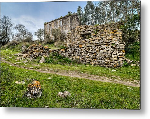 Cottage Metal Print featuring the photograph A Cottage In Ruins by Marco Oliveira