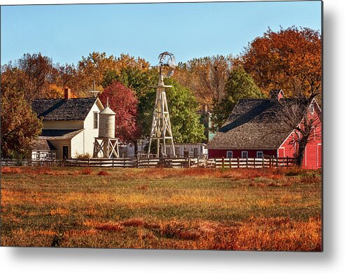 Farm Metal Print featuring the photograph A Country Autumn by Susan Rissi Tregoning