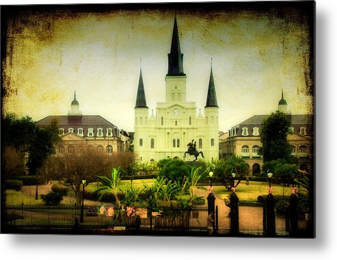 New Orleans Metal Print featuring the photograph A Day at the Church by Iris Greenwell