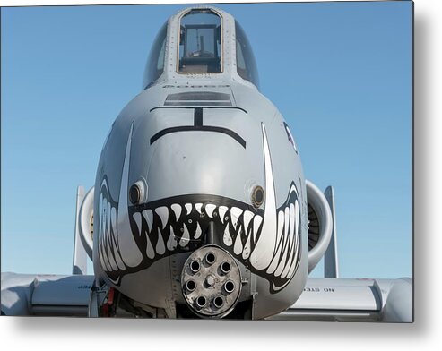 Aircraft Metal Print featuring the photograph A face only ground troops can love - 2017 Christopher Buff, www.Aviationbuff.com by Chris Buff