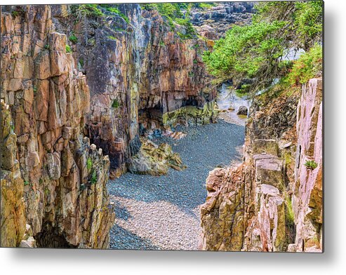 Mount Desert Island Metal Print featuring the photograph A Gorgeous Gorge by John M Bailey
