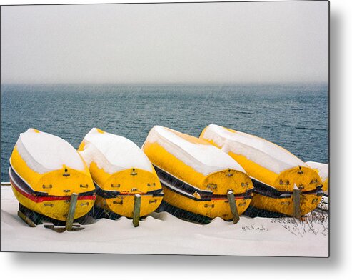 Boats Metal Print featuring the photograph A Long Winter's Nap by Todd Klassy