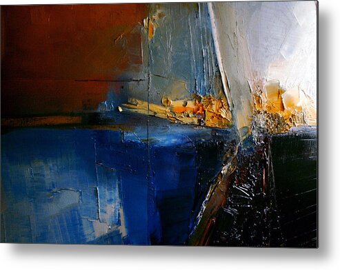 Abstract Metal Print featuring the painting A Lucid Memory by Stefan Fiedorowicz