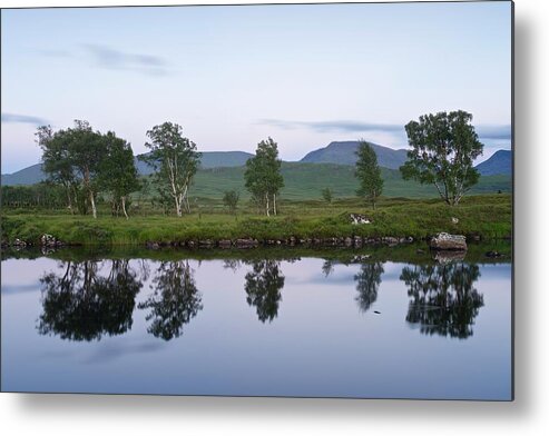 Loch Ba Metal Print featuring the photograph A Pastel Sky over Loch Ba by Stephen Taylor