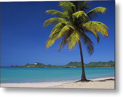 Ocean Metal Print featuring the photograph A Perfect Day-2- St Lucia by Chester Williams
