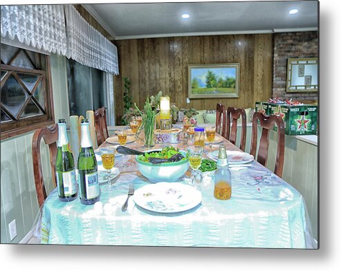 Dinner Metal Print featuring the photograph A Perfect Setting by Tom Kelly