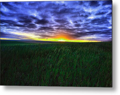 Sunrise Metal Print featuring the photograph A sacred molment by Jeff Swan