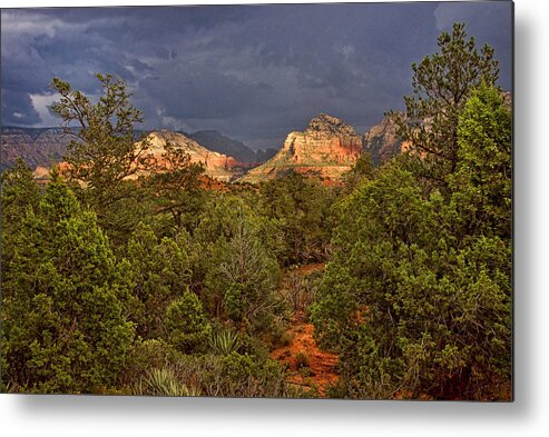 Canyon Metal Print featuring the photograph A Sliver of Light by Leda Robertson